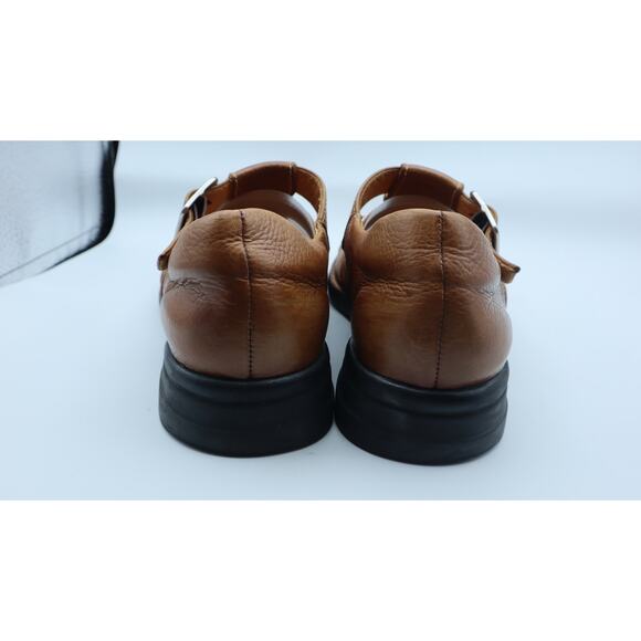 Johnston & Murphy Tan Leather Fisherman Sandal Closed Toe Men 8.5 Casual Dress - Picture 6 of 8